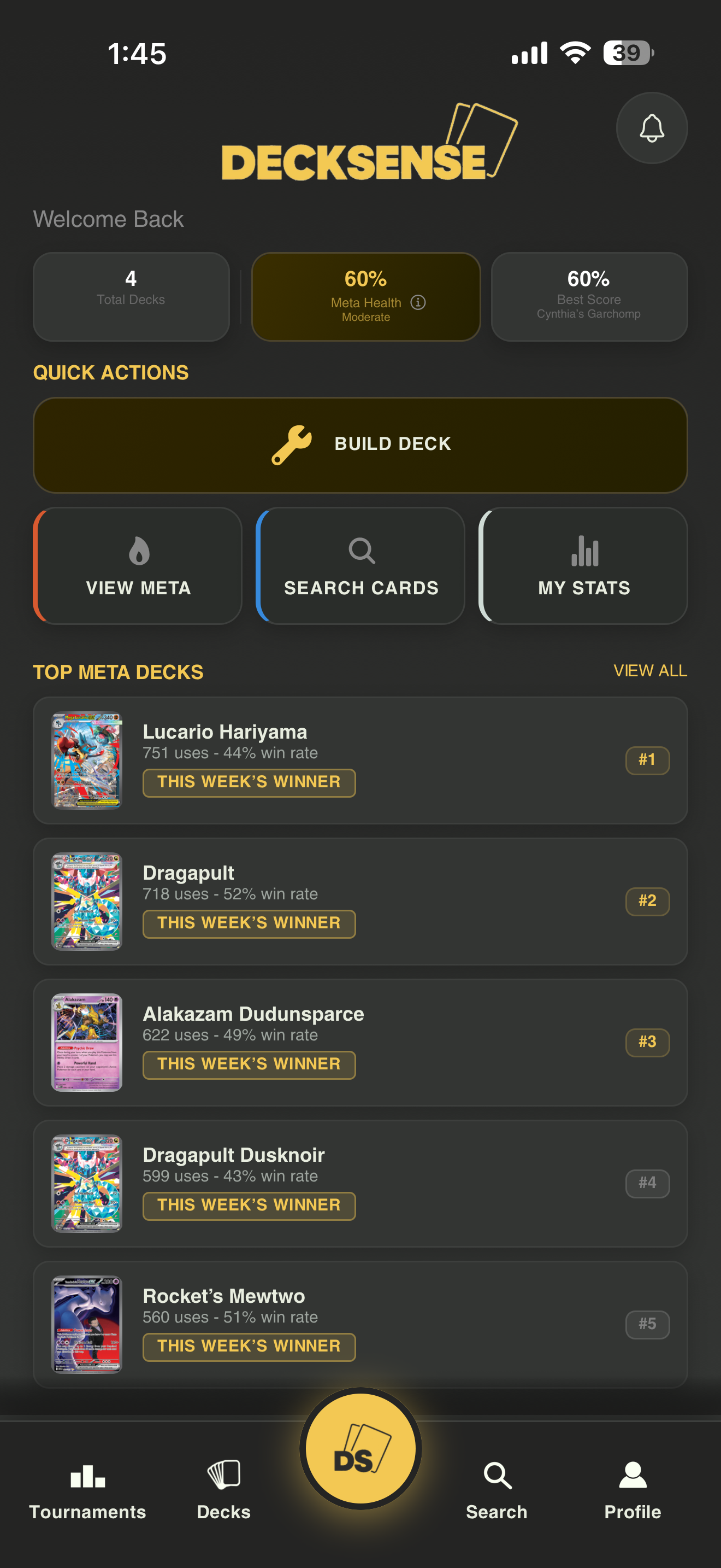 DeckSense app