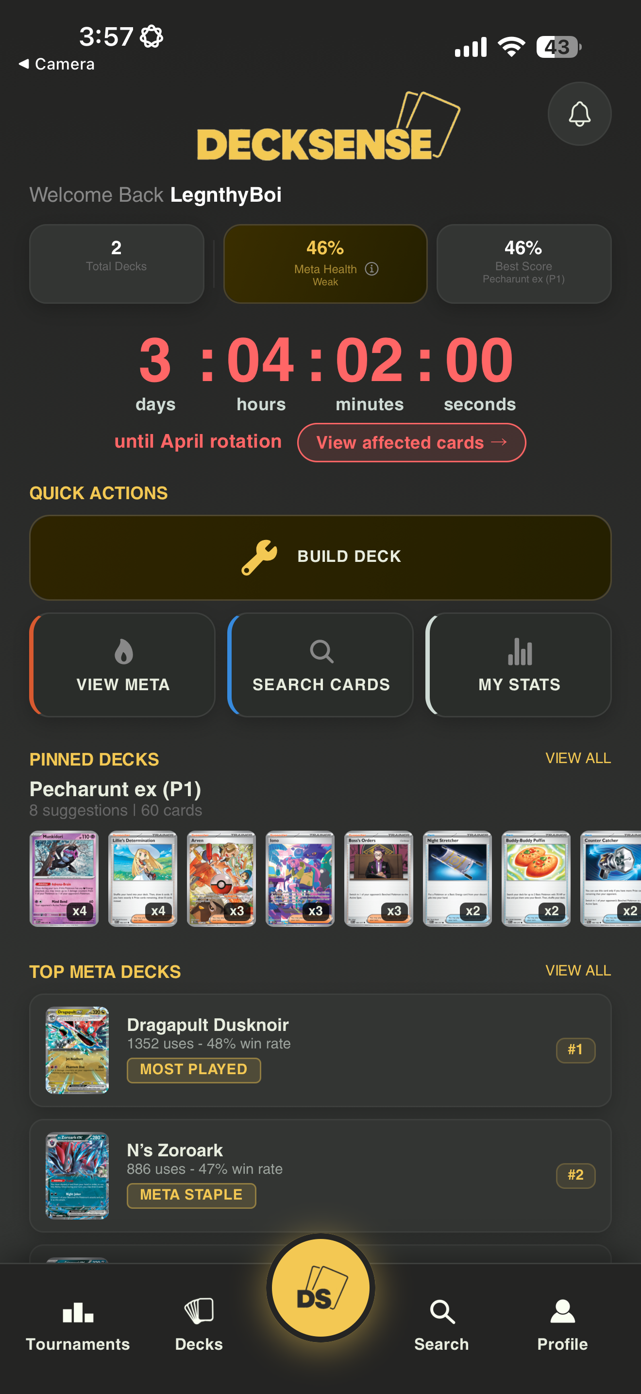 DeckSense app